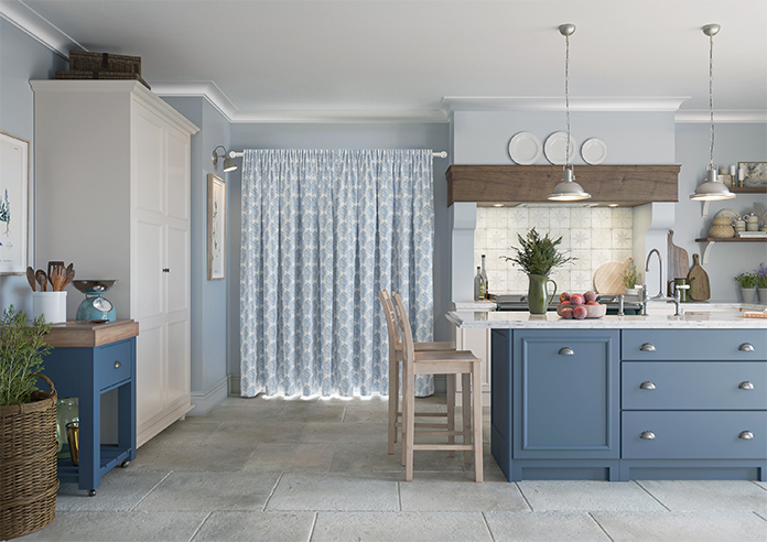 Gentle Palm, Navy - Made to Measure Curtains - Image 15